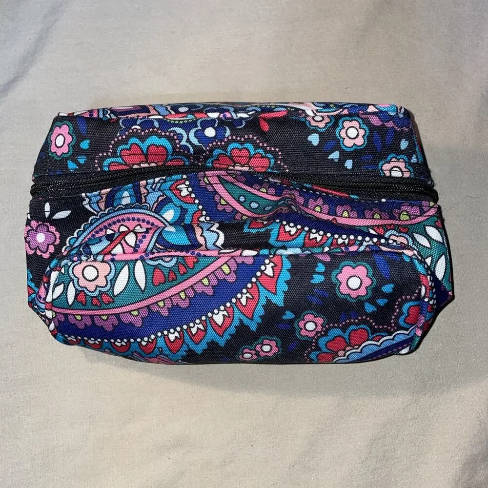 Vera Bradley Haymarket Paisley 15016-R88 Travel Cosmetic Bag -